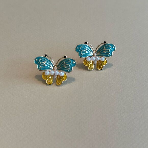 Boho butterfly earrings N997 - Picture 2 of 4